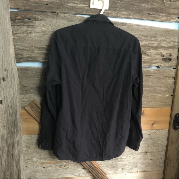 Calvin Klein Size Small Black Button Down Shirt - Picture 3 of 4